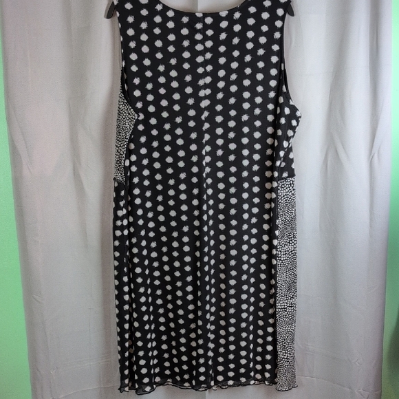 Cato Black and White‎ Asymmetrical Sheath Dress - Picture 2 of 5